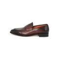 Loafers - DUKE Mahogany Leather & Leather Soles + Apron