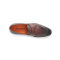 Loafers - DUKE Mahogany Leather & Leather Soles + Apron