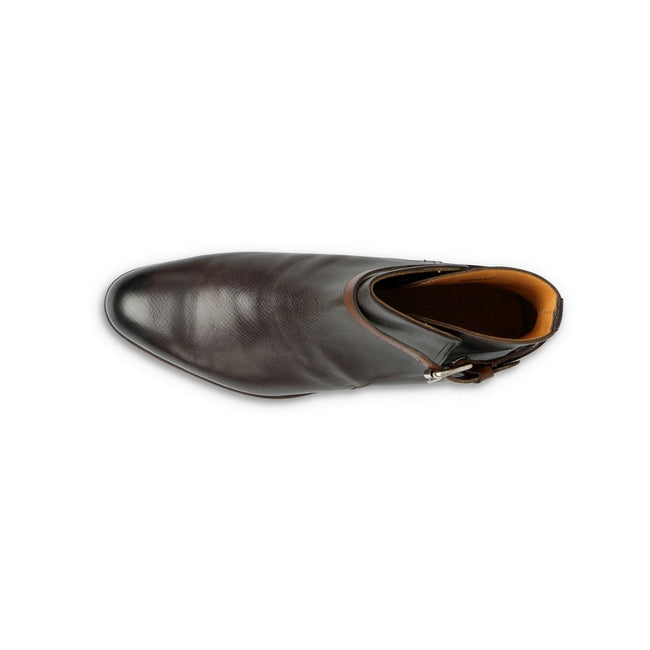 Boots - LAMBOURNE Grain Calf, Dark Oak Leather & Rubber Soles + Buckle