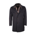Double Coat - Wool, Polyester & Viscose, Detachable Bib + Fur Collar