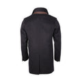 Double Coat - Wool, Polyester & Viscose, Detachable Bib + Fur Collar