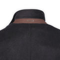 Double Coat - Wool, Polyester & Viscose, Detachable Bib + Fur Collar