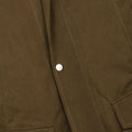 Parka Plain Colour Cotton And Nylon Zipped