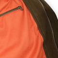 Parka Plain Colour Cotton And Nylon Zipped