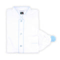 Nightdress Bicolour Twisted Yarn With Piping Long Sleeves Buttoned + Bobble Sleep Cap Cotton