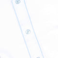 Nightdress Bicolour Twisted Yarn With Piping Long Sleeves Buttoned + Bobble Sleep Cap Cotton