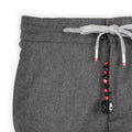 Pants - CARACCIOLO Cashmere Stretch Elastic Waistband + Zip