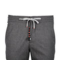 Pants - CARACCIOLO Cashmere Stretch Elastic Waistband + Zip
