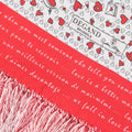 Scarf - Colorful Valentine's Day Silk + Fringes