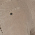 Two-Piece Suit Plain Colour Large Rib Velvet Cotton Cashmere