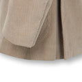 Two-Piece Suit Plain Colour Large Rib Velvet Cotton Cashmere