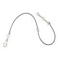 Thread Bracelet - IDENTITY Rhodium Silver & Square Diamond
