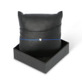Thread Bracelet - IDENTITY Rhodium Silver & Square Diamond