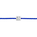 Thread Bracelet - IDENTITY Rhodium Silver & Square Diamond
