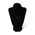Thread Neckalce - IDENTITY Rhodium Silver & Solitary Diamond