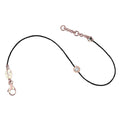 Bracelet Black Thread Rose Gold Plated & Round Diamond - IDENTITY Collection