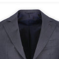 Two-Piece Suit - Plain Colour Wool Unfinished Sleeves