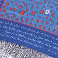 Scarf - Colorful Valentine's Day Silk + Fringes
