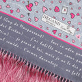 Scarf - Colorful Valentine's Day Silk + Fringes