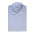 Striped Light Blue Oxford Slim Shirt