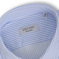 Striped Light Blue Oxford Slim Shirt