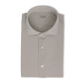 Plain Light Beige Tekno Slim Shirt