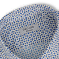 Fantasy White and Blue Slim Shirt