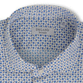 Fantasy White and Blue Slim Shirt