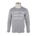 T-Shirt - Strong Message Cotton Stretch Long Sleeves