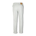 Pants - CARACCIOLO Cotton & Silk Stretch Elastic Waistband + Zip