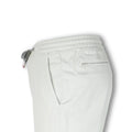 Pants - CARACCIOLO Cotton & Silk Stretch Elastic Waistband + Zip