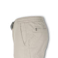 Pants - CARACCIOLO Cotton & Silk Stretch Elastic Waistband + Zip