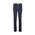 Pants - CARACCIOLO Cotton & Silk Stretch Elastic Waistband + Zip