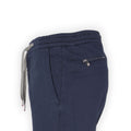 Pants - CARACCIOLO Cotton & Silk Stretch Elastic Waistband + Zip