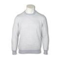 Sweater - Striped Cotton Crew Neck