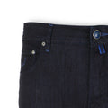 Dark Denim Cool Max Stretch Jeans with Navy Patch