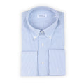 Shirt - BOSTON Mini Checkered Cotton Double Cuff