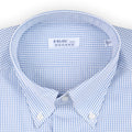 Shirt - BOSTON Mini Checkered Cotton Double Cuff