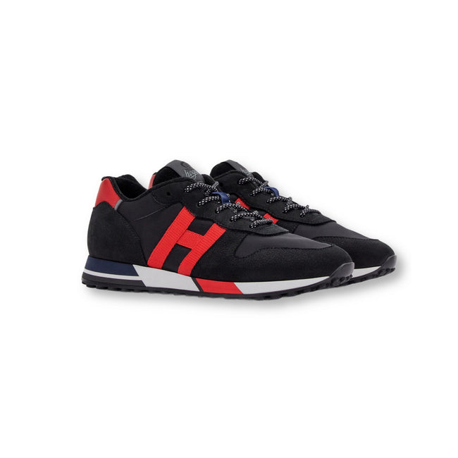 H383 New Running Coloured Suede And Canvas Sneakers