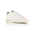 Dan Sneakers in Off White and Blue Leather