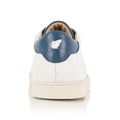 Dan Sneakers in Off White and Blue Leather