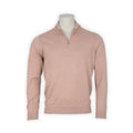 Sweater - STOWBRIDGE Cotton, Silk & Cashmere Stand-Up Collar Zipped