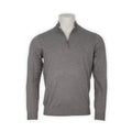 Sweater - STOWBRIDGE Cotton, Silk & Cashmere Stand-Up Collar Zipped