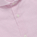 Shirt - Checkered Cotton Stretch Single Cuff