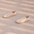 Sneakers - PRAIANO Linen & Rubber Soles Lace-Ups