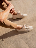 Sneakers - PRAIANO Linen & Rubber Soles Lace-Ups