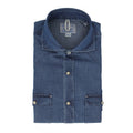 Denim Cotton Single Cuff Long Sleeves Shirt