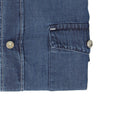 Denim Cotton Single Cuff Long Sleeves Shirt