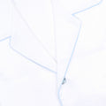 Pajamas Bicolour Twisted Yarn With Piping Long Sleeves Buttoned + Pants Cotton