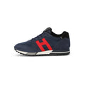 H383 New Running Coloured Nubuck And Nylon Sneakers